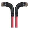 Picture of Category 5E Right Angle Patch Cable, RA Left Exit/RA Right Exit, Red, 10.0 ft