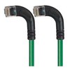 Picture of Category 5E Right Angle Patch Cable, RA Left Exit/RA Left Exit, Green, 15.0 ft