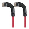 Picture of Category 5E Right Angle Patch Cable, RA Left Exit/RA Left Exit, Red, 1.0 ft