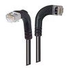 Picture of Category 5E Shielded Right Angle Patch Cable, Right Angle Right/Right Angle Down, Black 5.0 ft