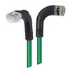 Picture of Category 5E Shielded Right Angle Patch Cable, Right Angle Right/Right Angle Down, Green 10.0 ft