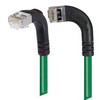 Picture of Category 5E Shielded Right Angle Patch Cable, Right Angle Left/Right Angle Down, Green 10.0 ft