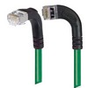 Picture of Category 5E Shielded Right Angle Patch Cable, Right Angle Left/Right Angle Down, Green 2.0 ft