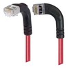 Picture of Category 5E Shielded Right Angle Patch Cable, Right Angle Left/Right Angle Down, Red 10.0 ft