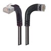 Picture of Category 5E Shielded Right Angle Patch Cable, Right Angle Right/Right Angle Up, Black 25.0 ft