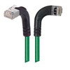 Picture of Category 5E Shielded Right Angle Patch Cable, Right Angle Right/Right Angle Up, Green 10.0 ft