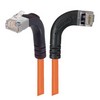 Picture of Category 5E Shielded Right Angle Patch Cable, Right Angle Right/Right Angle Up, Orange 3.0 ft