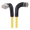 Picture of Category 5E Shielded Right Angle Patch Cable, Right Angle Right/Right Angle Up, Yellow 15.0 ft