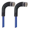 Picture of Category 5E Shielded Right Angle Patch Cable, RA Right Exit/RA Right Exit, Blue 10.0 ft