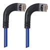 Picture of Category 5E Shielded Right Angle Patch Cable, RA Right Exit/RA Right Exit, Blue 15.0 ft