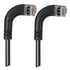 Picture of Category 5E Shielded Right Angle Patch Cable, RA Right Exit/RA Right Exit, Black 10.0 ft