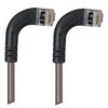 Picture of Category 5E Shielded Right Angle Patch Cable, RA Right Exit/RA Right Exit, Gray 10.0 ft