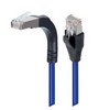 Picture of Shielded Category 5e Right Angle Patch Cable, Stackable, Blue, 10.0 ft