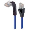 Picture of Category 5E Shielded Right Angle Patch Cable, Straight/Right Angle Up, Blue 20.0 ft