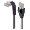 Picture of Category 5E Shielded Right Angle Patch Cable, Straight/Right Angle Up, Black 15.0 ft