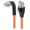 Picture of Category 5E Shielded Right Angle Patch Cable, Straight/Right Angle Up, Orange 15.0 ft