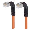 Picture of Category 5E Shielded Right Angle Patch Cable, Right Angle Down/Right Angle Down, Orange 10.0 ft