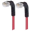 Picture of Category 5E Shielded Right Angle Patch Cable, Right Angle Down/Right Angle Down, Red 10.0 ft