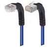 Picture of Category 5E Shielded Right Angle Patch Cable, Down/Right Angle Up, Blue 10.0 ft