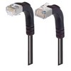 Picture of Category 5E Shielded Right Angle Patch Cable, Down/Right Angle Up, Black 2.0 ft