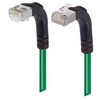 Picture of Category 5E Shielded Right Angle Patch Cable, Down/Right Angle Up, Green 10.0 ft