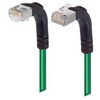 Picture of Category 5E Shielded Right Angle Patch Cable, Down/Right Angle Up, Green 15.0 ft