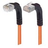 Picture of Category 5E Shielded Right Angle Patch Cable, Down/Right Angle Up, Orange 30.0 ft