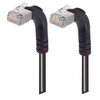 Picture of Category 5E Shielded Right Angle Patch Cable, Right Angle Up/Right Angle Up, Black 1.0 ft