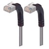 Picture of Category 5E Shielded Right Angle Patch Cable, Right Angle Up/Right Angle Up, Gray 1.0 ft