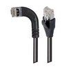 Picture of Category 5E Shielded Right Angle Patch Cable, Right Angle Left/Straight, Black 15.0 ft