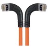 Picture of Category 5E Shielded Right Angle Patch Cable, Right Angle /Left Angle, Orange 2.0 ft