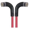 Picture of Category 5E Shielded Right Angle Patch Cable, Right Angle /Left Angle, Red 5.0 ft