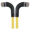 Picture of Category 5E Shielded Right Angle Patch Cable, Right Angle /Left Angle, Yellow 1.0 ft