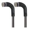 Picture of Category 5E Shielded Right Angle Patch Cable, Left Angle /Left Angle, Black 10.0 ft