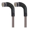 Picture of Category 5E Shielded Right Angle Patch Cable, Left Angle /Left Angle, Gray 20.0 ft