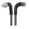 Picture of Category 5E Shielded LSZH Right Angle Patch Cable, Right Angle Right/Right Angle Up, Black, 2.0 ft