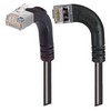 Picture of Category 5E Shielded LSZH Right Angle Patch Cable, Right Angle Left/Right Angle Up, Black, 10.0 ft