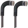 Picture of Category 5E Shielded LSZH Right Angle Patch Cable, Right Angle Right/Right Angle Right, Black, 10 ft