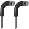 Picture of Category 5E Shielded LSZH Right Angle Patch Cable, Right Angle Right/Right Angle Right, Gray, 10.0ft