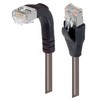 Picture of Category 5E Shielded LSZH Right Angle Patch Cable, Straight/Right Angle Down, Gray, 1.0 ft