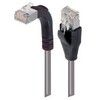 Picture of Category 5E Shielded LSZH Right Angle Patch Cable, Straight/Right Angle Up, Gray, 10.0 ft