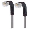 Picture of Category 5E Shielded LSZH Right Angle Patch Cable, Right Angle Down/Right Angle Down, Gray, 10.0 ft
