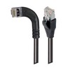 Picture of Category 5E Shielded LSZH Right Angle Patch Cable, Straight/Right Angle Left, Black, 15.0 ft