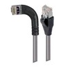 Picture of Category 5E Shielded LSZH Right Angle Patch Cable, Straight/Right Angle Left, Gray, 20.0 ft