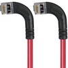 Picture of Category 5E Shielded LSZH Right Angle Patch Cable, Right Angle Left/Right Angle Left, Red, 20.0 ft
