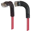 Picture of Category 5E LSZH Right Angle Patch Cable, Right Angle Left/Right Angle Down, Red, 1.0 ft