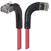 Picture of Category 5E LSZH Right Angle Patch Cable, Right Angle Right/Right Angle Up, Red, 10.0 ft