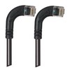 Picture of Category 5E LSZH Right Angle Patch Cable, Right Angle Right/Right Angle Right, Black, 15.0 ft