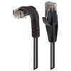 Picture of Category 5E LSZH Right Angle Patch Cable, Straight/Right Angle Down, Black, 1.0 ft