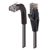 Picture of Category 5E LSZH Right Angle Patch Cable, Straight/Right Angle Up, Black, 2.0 ft